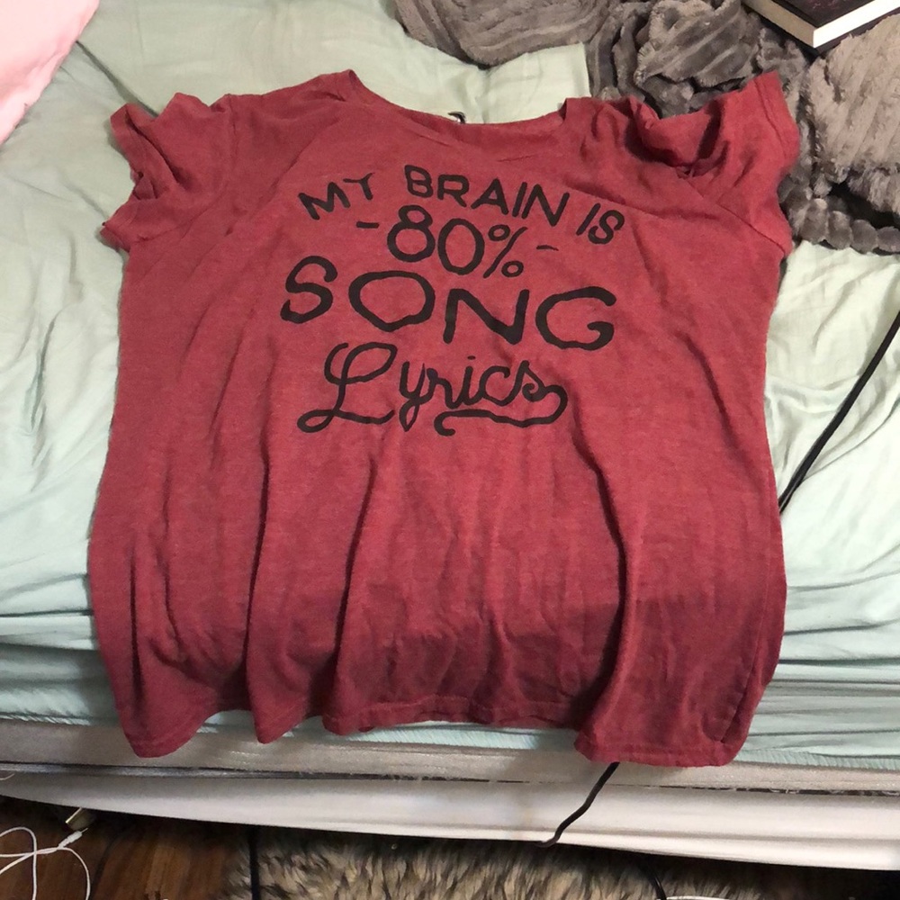 Graphic red tee